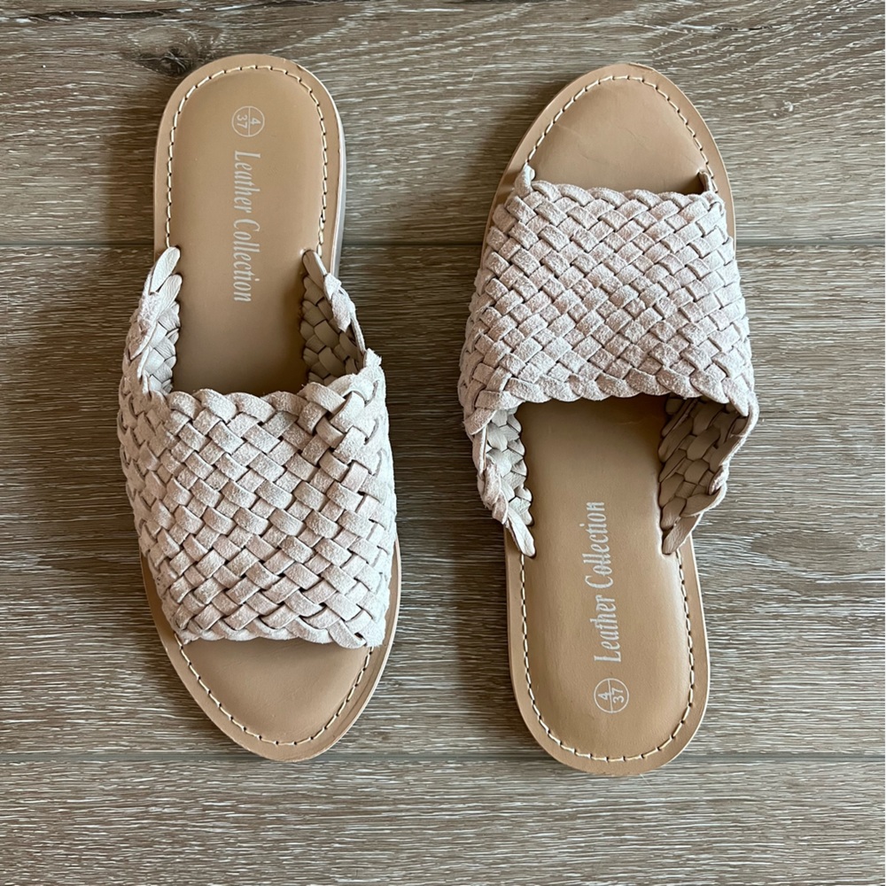 Woven leather sandals sz.37